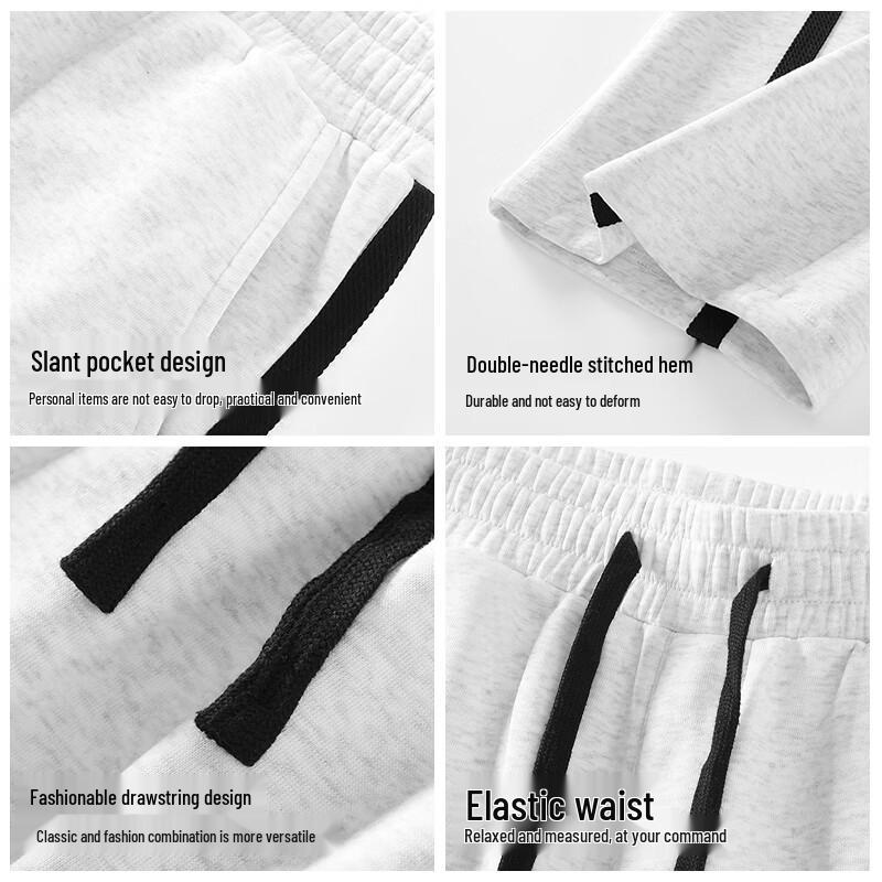 JEEP SPIRIT Unisex Loose Fit Wide-Leg Casual Pants