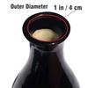 Handcrafted Black Ceramic Bottle-Shaped Flower Vase (8 Inches) for Home Décor, Living Room, Gifting, Decorative Small Vase (Flower NOT Included)