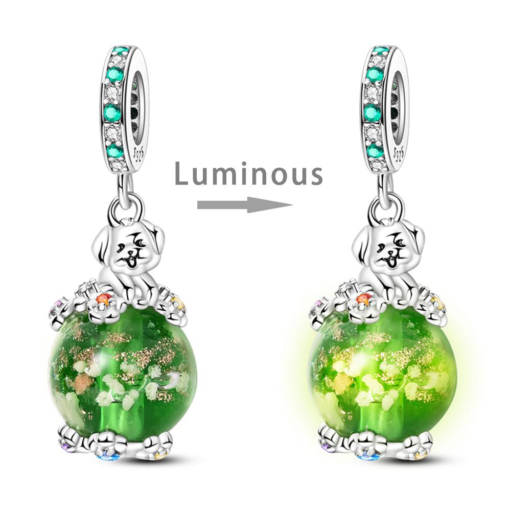 Copper Charms Luminous Amor Esmalte Beads Fit Original Bracelet Pendants Diy Jewelry Gift Charm For Women