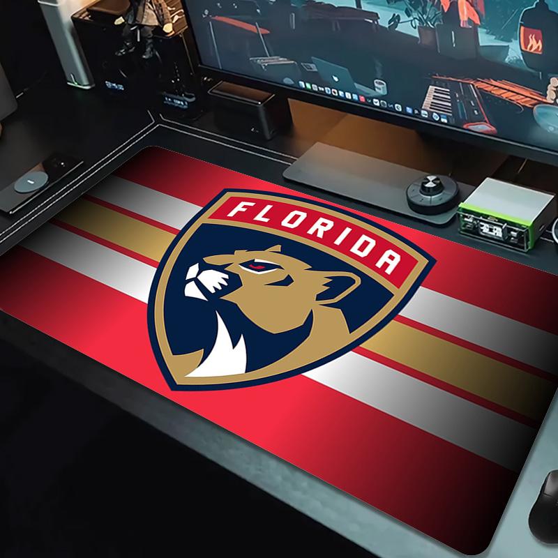 Florida Panthers Color Mouse Pad Large Gaming Table Cushion Non-slip Laptop Tablet Big Mousepad XXL Mat Mini PC Playmat With Lock Edge