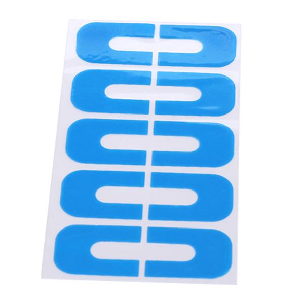 

Нейл-арт наклейки от перелива U-образной формы, защищающие от перелива лака для ногтей, U-образные наклейки для ногтей, наклейки от перелива 1PCS светло-синий