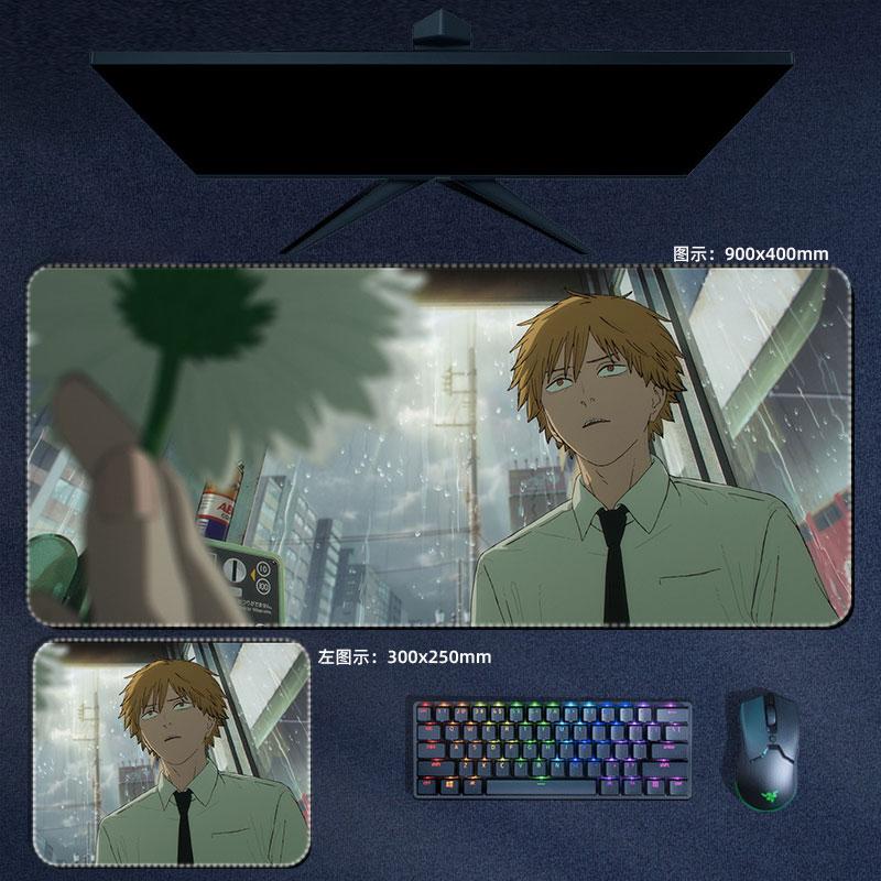 

Anime Chainsaw Man Mouse Pad Reze Makima Denji Aki Power XXL MousePad Manga Computer Laptop Keyboard Accessories Desk Mat 30x60x0.2cm