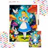 Themed Alice In Wonderland Diamond Painting Kit Handmade Diy Home Decoration for Beginners and Craft Lovers
