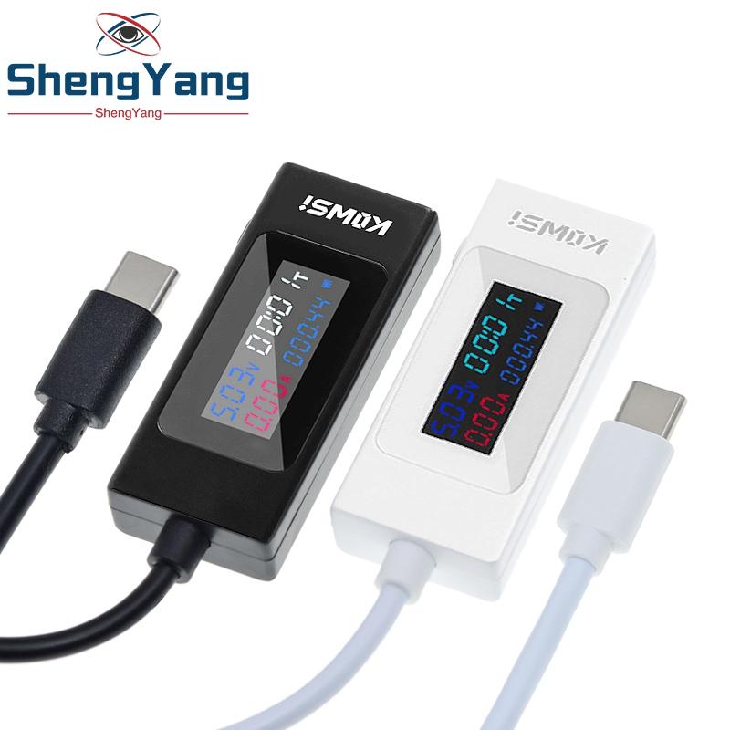 1/2/5pcs KWS-065C Type-c USB-C Voltage Current Tester 4-30V Digital Monitor USB Charger Tester