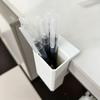 Easy Installation Clip-On Pencil Box Detachable Clamp Desk Stationery Container  Office Use