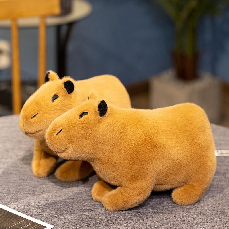 Cute Simulated Capybara Plush Animal Capybara Plush Birthday Party Gift Idea Holiday Gift Idea (Brown) 18CM/26CM