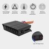 6 Gang Rocker Switch Box, DC12V-24V 40Amp SPST Toggle Switch Panel with Adjustable Mounting