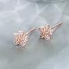 Five-petaled Flower Stud Earrings Female Sweet and Versatile Simple Summer Light Luxury Niche Design Small and Cute