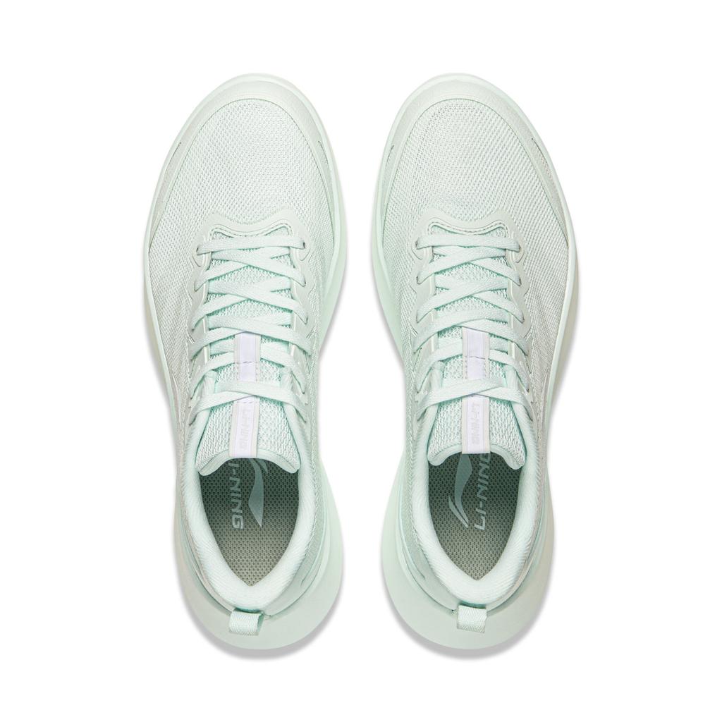 Li Ning Light Feather Composite Material Lightweight Breathable Low top Running Shoes Women's Sand Ice Blue ARSW118-4