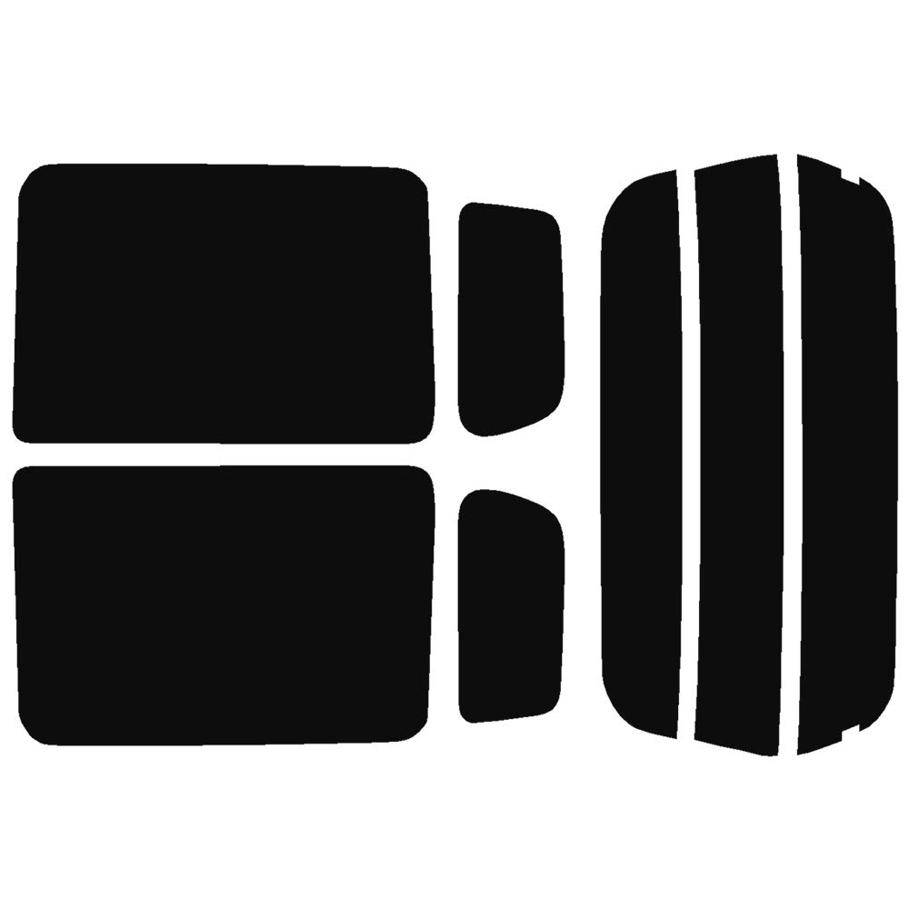 

Пленка на стекла автомобиля Velocity Задний комплект Wagon R 5 дверей Совместимый MH21S MH22S Без верхнего стоп-сигнала Супер Дым