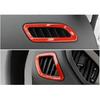 For Jeep Renegade 2015-2023 Glossy Red Dashboard L&R AC Air Outlet Vent Trim 2pc