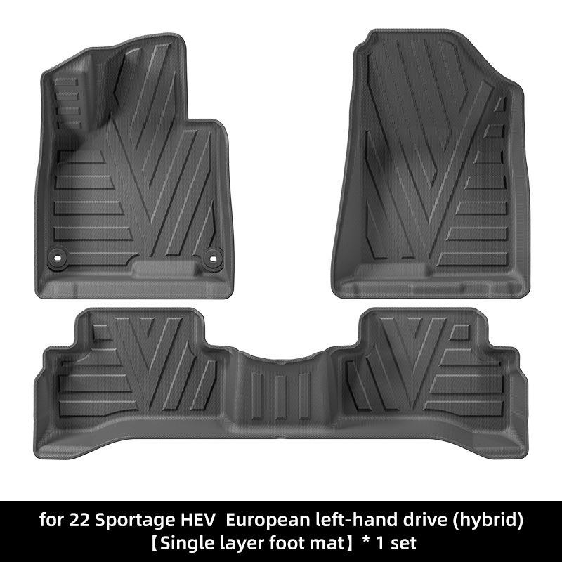 Eco-Friendly TPE Floor & Trunk Mats for 2022+ Kia Sportage, European Left-Hand Drive