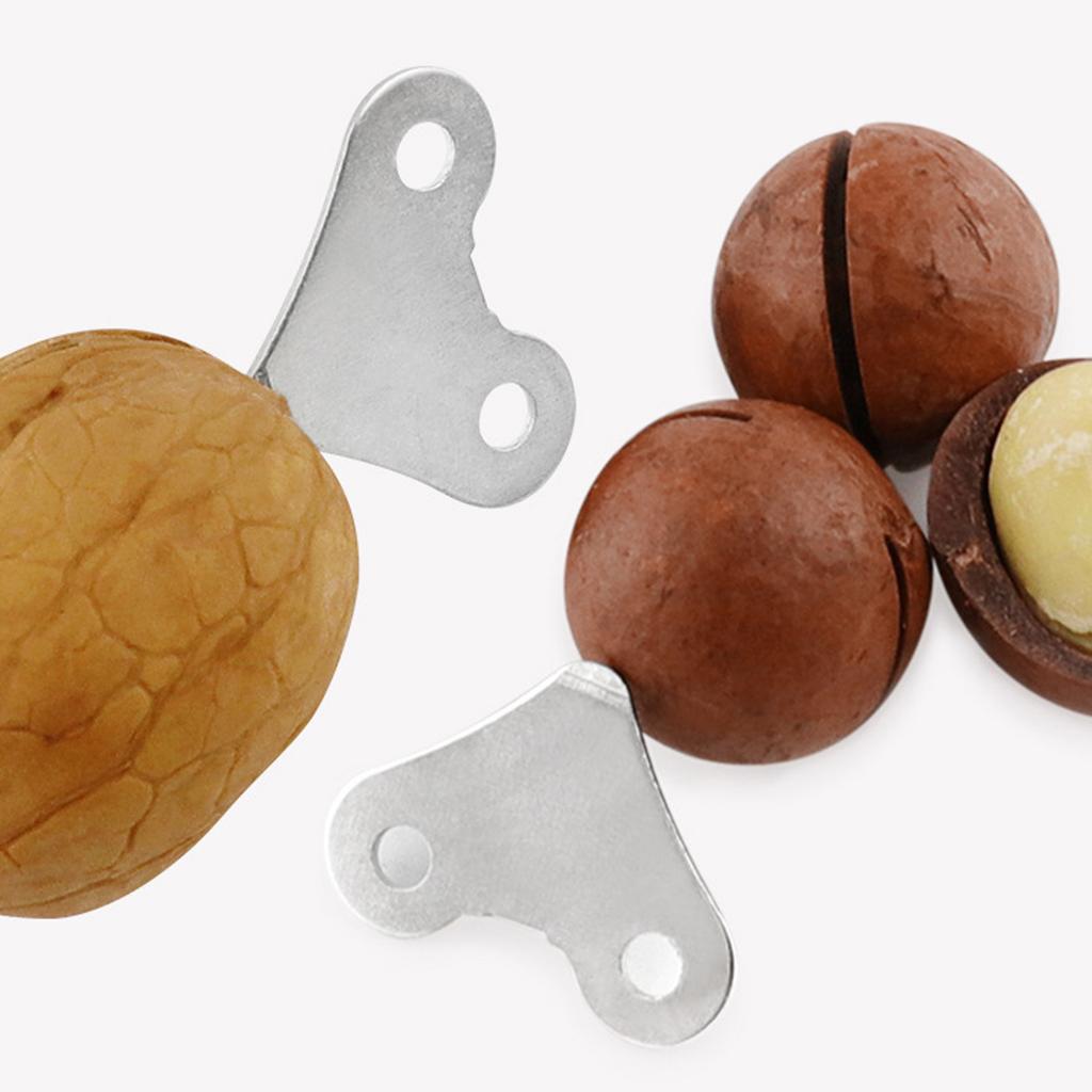 Pack of 20 Nut Openers for Macadamia Hazelnut and Pecan Stainless Steel Construction Walnut Opening Tool Kitchen Gadget