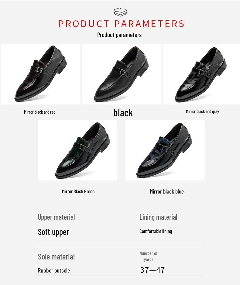 Men's British Style Leather Loafers - 2025 Spring/Autumn, Slip-On, Size 38-47