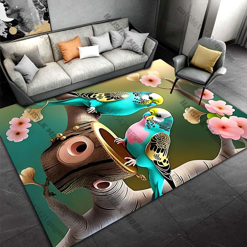 

Two colorful birdscarpet Yoga living room room decor children s crawling mat doormat area rug games floor mat 40x60cm