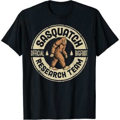 Drużyna Badawcza Bigfoot Retro Vintage Sasquatch Męska Damska Koszulka(1)