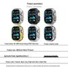 Kompatibelt Ultra Metallskal för Apple Watch Series 9 (44/45mm)