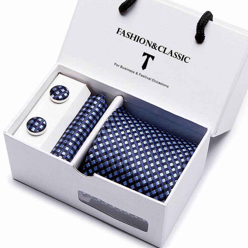 Caja de Regalo de Corbata para Hombre Set de 5 Piezas Corbata de Grupo Vestido de Negocios Corbata de Boda