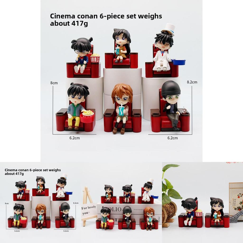 Detective Conan Rachel Moore Anita Hailey Kuroba Kaito Movie Theater Figurines For Office Desk