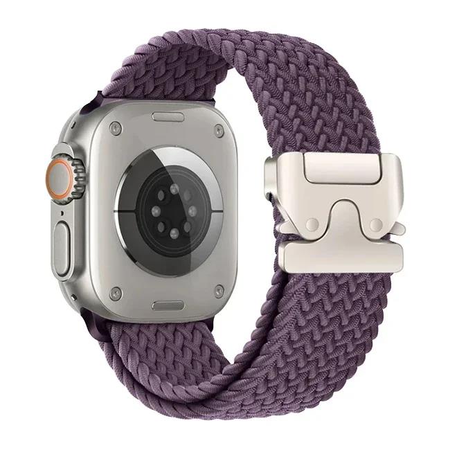 Braided Solo Loop Strap For Apple watch Band 46mm 44mm 45mm 42mm 40mm 41mm Ultra 2 49mm Correa iwatch Series 10 9 8 7 6 SE 5 4 3