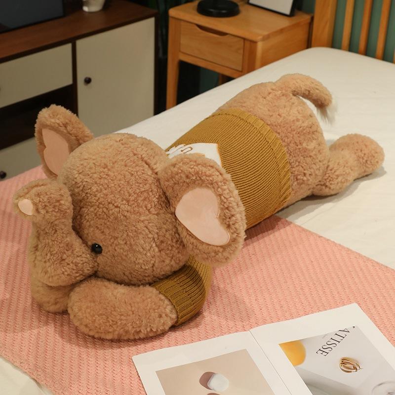 Soft and Cute Sweater Baby Posing Doll Plush Toy Sleeping On The Bed Pillow Doll Birthday Gift for Girls