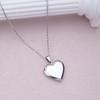 Stainless Steel Silver & Gold Women's Heart Photo Frame Locket Necklace