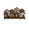 2D Flat House Key Holder Wood Decorative Key Hanger New Wooden Key Holder  Living Room Decor