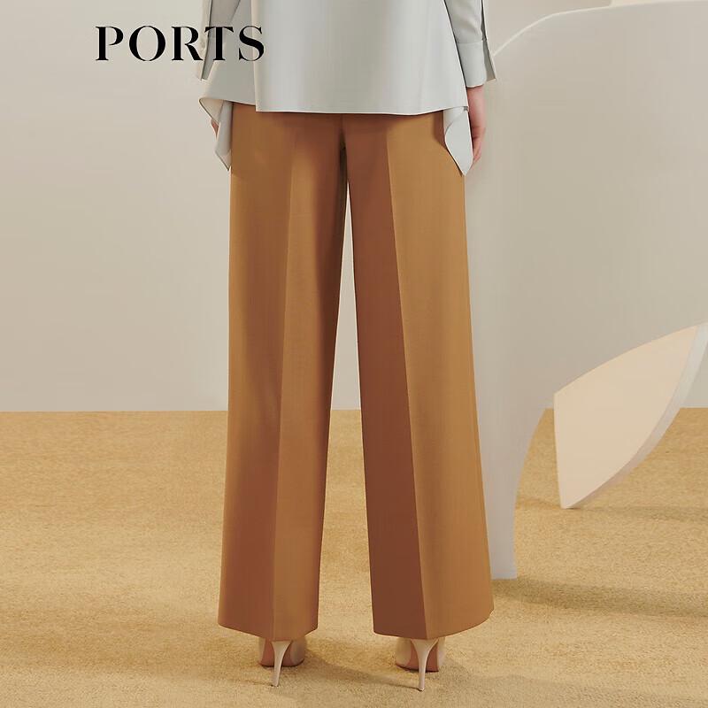 PORTS Women's Wool Blend Straight-Leg Trousers