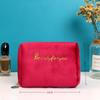 Velvet Makeup Bag Set: High-Capacity, Four-Piece Luxury Cosmetics Storage