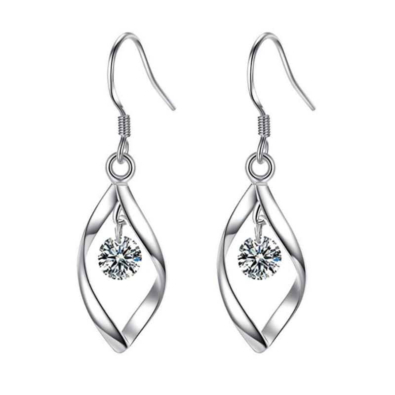 

Korean Style Twisted Pearls Dangle Earrings Jewelry Delicate Zirconia Ear Pendant Adornment for Everyday Elegances