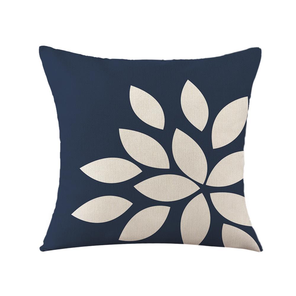 Pillow Nordic Geometric Linen Pillow Case Office Sofa Cushion Bedside Backrest Pillow Home