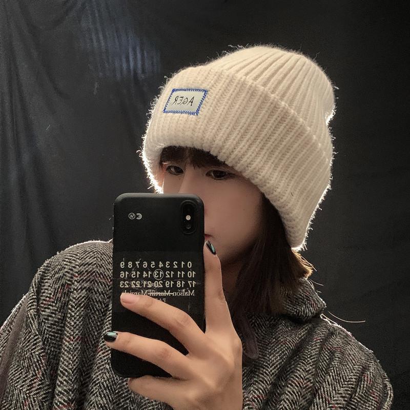 Thick and Large Version Suitable for Large Head Circumference To Show The Face and Small Wool Hat for Women In Winter Warm Ear Protection Knitted Hat