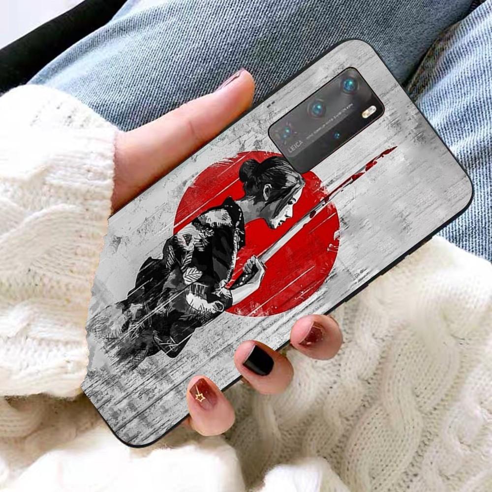 Japanese Wave Girl Dragon Phone Case For Huawei P 8 9 10 20 30 40 50 Pro Lite Psmart Honor 10 lite 70 Mate 20lite