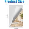 8Pcs School Shatter Proof Plastic Mirrors 4 x 6 Inch Self Adhesive Acrylic Mirror Small Flexible Mirror Sheets Wall Stickers Round Corners Double