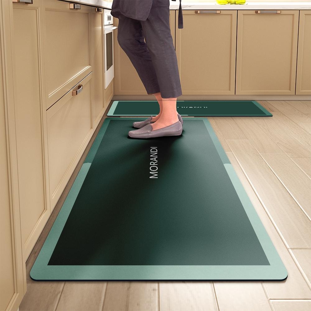 Kitchen Floor Mat Bedroom Living Room Long Bedside Hallway Hallway Soft Washable Carpet Non-slip Bathroom Entrance Doormat