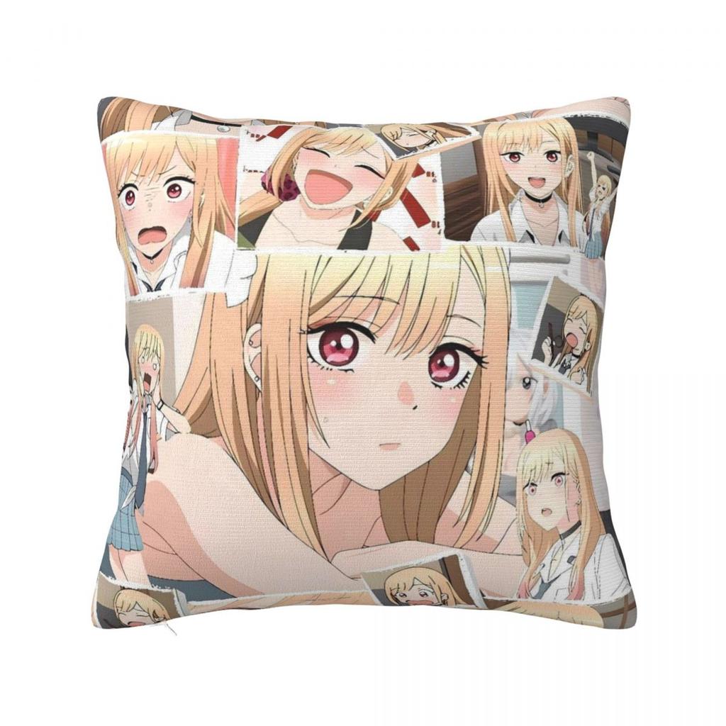 Kitagawa Marin Anime Pillow Cover Cute Funny Pillow Case For Chair Sofa Home Decoration Cushion Cover Polyester Pillowcases