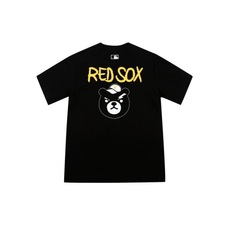 MLB T Shirts Unisex Black Crew Neck Moderate Straight Fit 31TSC7131-43L