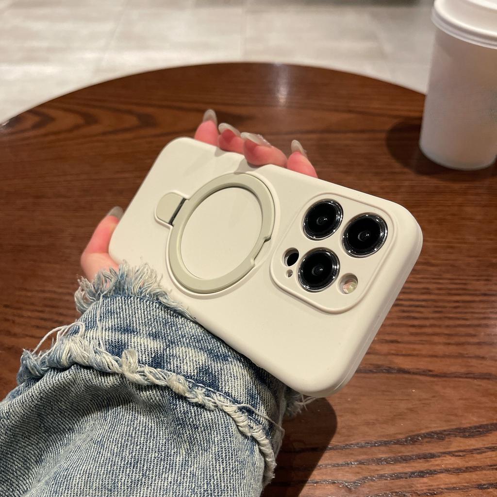 Pure Liquid Silicone Case for Apple iPhone 17 Pro Max - Soft Shockproof with Magnetic Holder Full Cover On iPhone 16/15/14/13/12/11/Pro/Plus/ProMax