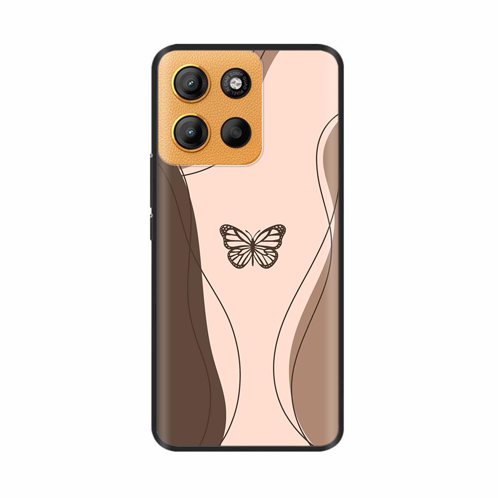 Für Motorola Moto G15 Hülle Niedliche Cartoon Bemalte Silikon Weiche Rückabdeckung Für Moto G15 Power Handyhüllen Schutzhülle MotoG15