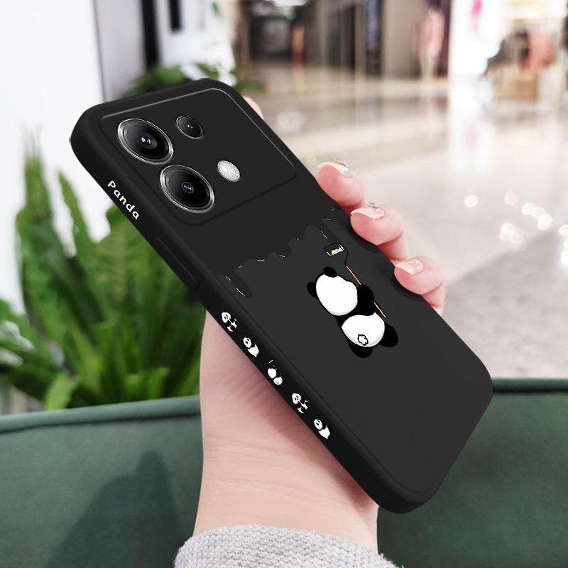 

Paint Panda Phone Case For Xiaomi Poco F8 F7 X7 X6 F6 M6 M5 M5S F5 X5 F4 X4 M4 F3 M3 X3 Pro 4G 5G GT Silicone Cover POCO F8 Ultra