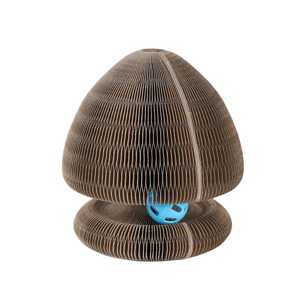 Kratzspielzeug für Wohnungskatzen Kurlz Organ Kratzbrett, Kratzbrett aus Karton, Kratzmatte mit Ball