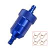 1pcs Aluminum Alloy Filter 8MM Aluminum Alloy Inlne FUEL Filter Motorcycle ATVs Motorbike Moped Automobiles Accessories