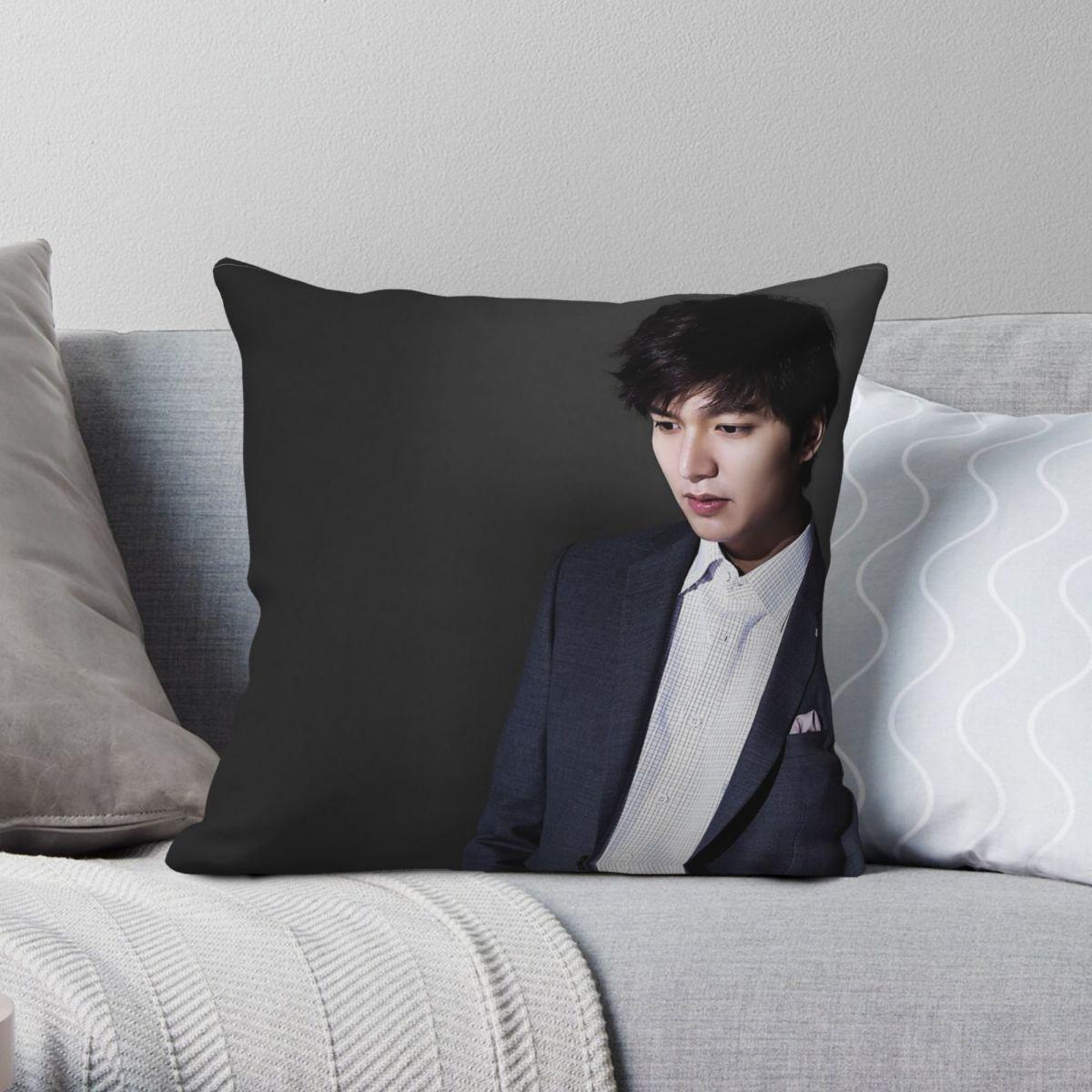 Lu Xika Chen Unisex Lee Min-Ho Korea Actor Pillowcase Polyester Linen Velvet Creative Zip Decor Throw Pillow Case Bed Cushion Cover