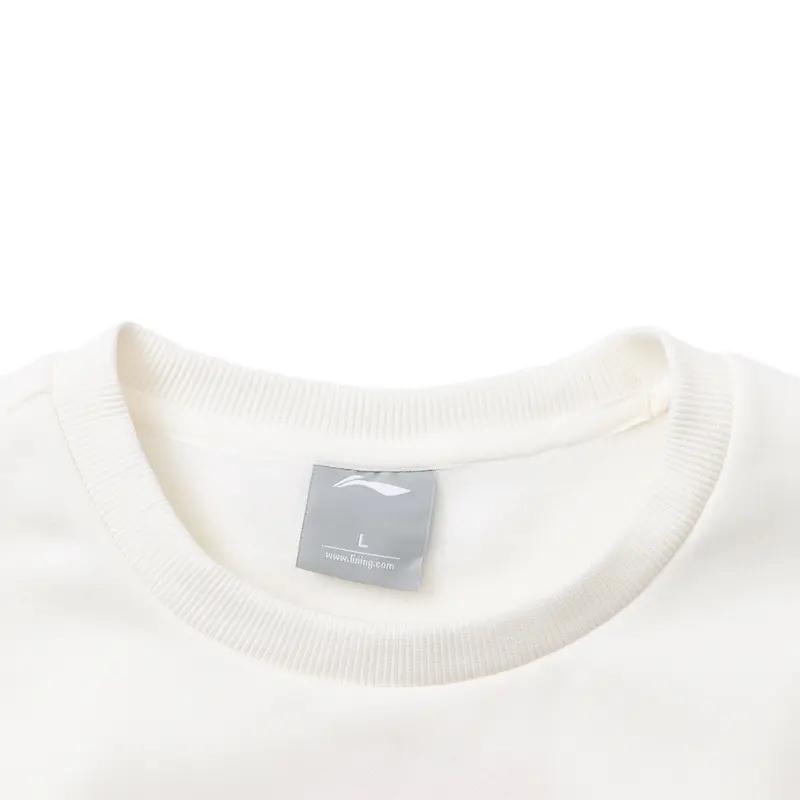 Li Ning Letter Logo Printed Versatile Comfortable Round Neck Pullover Long Sleeve Casual Sports Suit Unisex Suit AWDTE67-3+YYK81-1