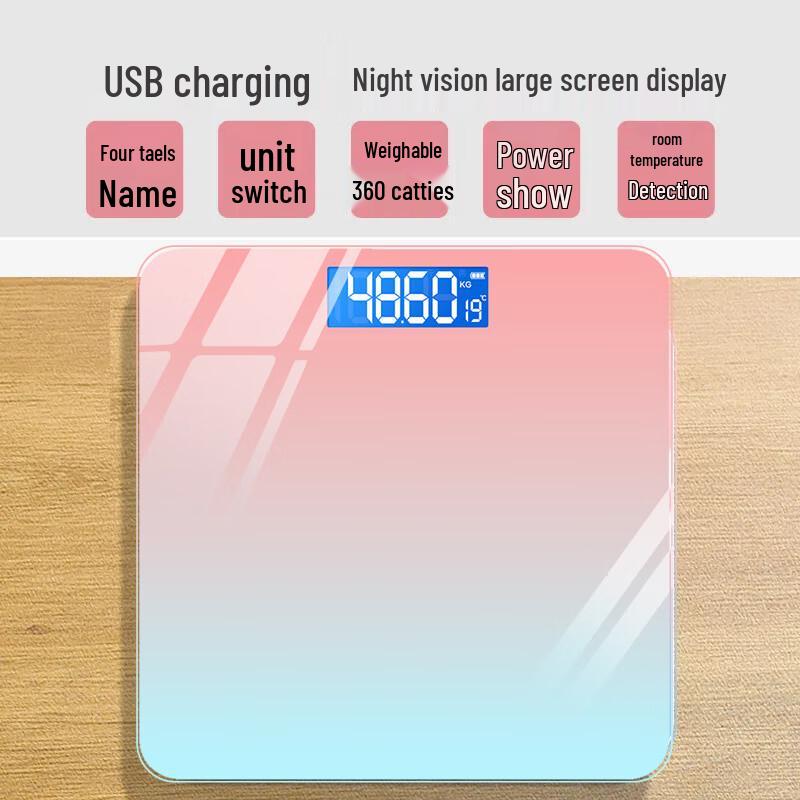 Jinmiao Smart Aurora Gradient Digital Body Fat Scale