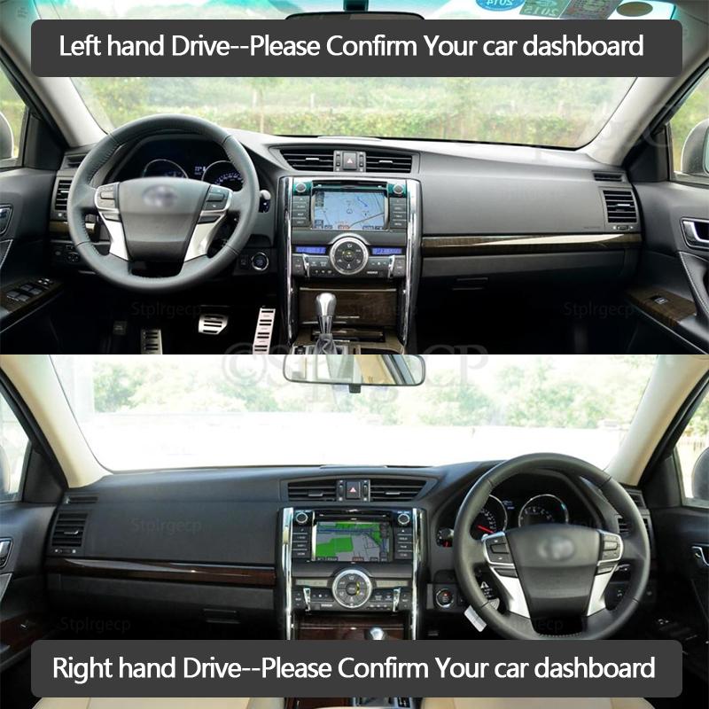 For Toyota Mark X X130 130 2010~2018 Leather Dashmat Dashboard Cover Pad Dash Mat Carpet Car Styling Accessories