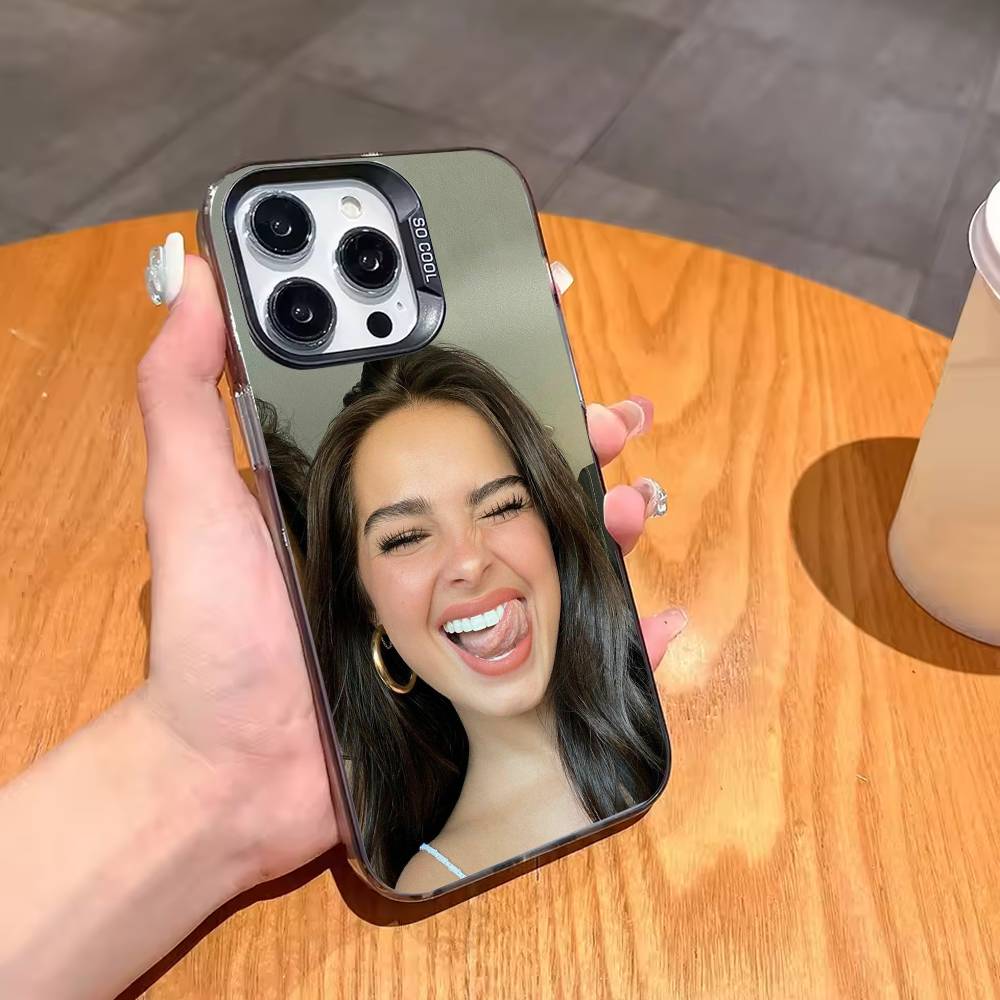 Hot A-Addison Rae Phone Case For iPhone17,16,15,14,13,12,11,Pro,MAX Gray Matte Silicone Black Cover