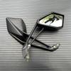 Black Motorcycle Rear View Mirrors For Kawasaki Z1000 2014-2021