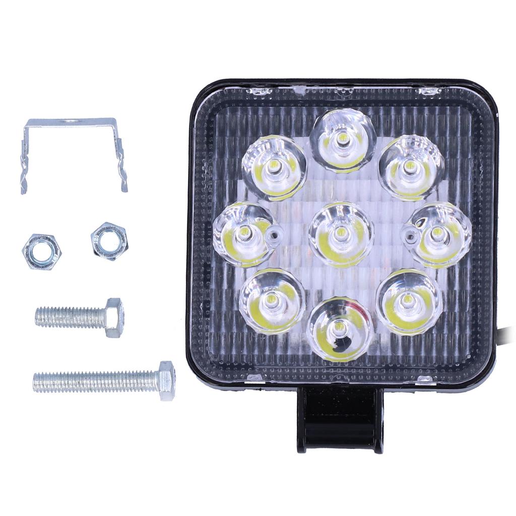 Auto-Arbeitslampe 9LEDs Scheinwerfer 27W Quadrat IP67 Aluminiumlegierung PC für Automobil-Motorrad OffRoad