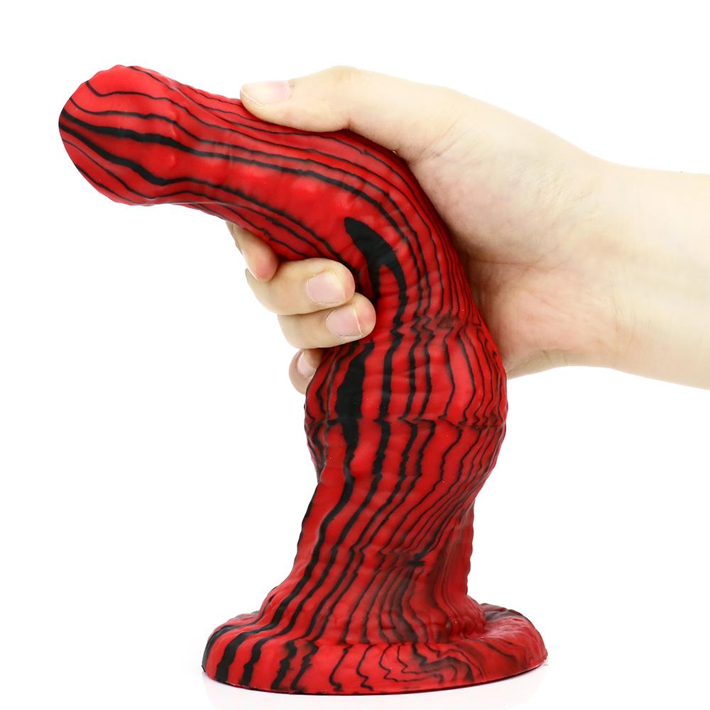 Silica Gel New Nightingale Mixed Color Liquid Silicone Big Penis Simulation Special-shaped Back Court Anal Plug Stimulation G-spot Sex Toy